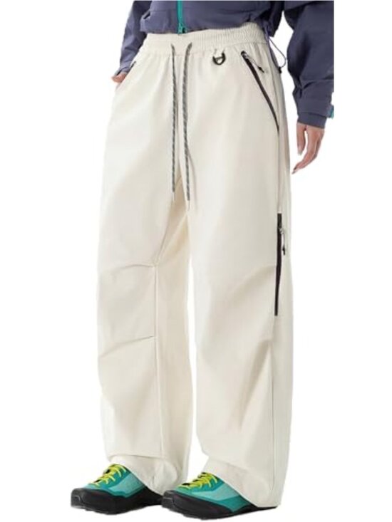 Pants - FEOYA Waterproof Lightweight Quick-Dry Cargo Pants Women Wide Leg Ankle